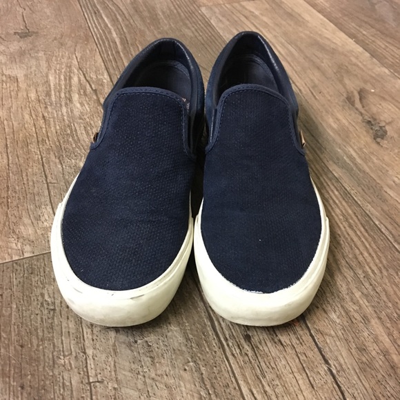 vans knit suede slip on